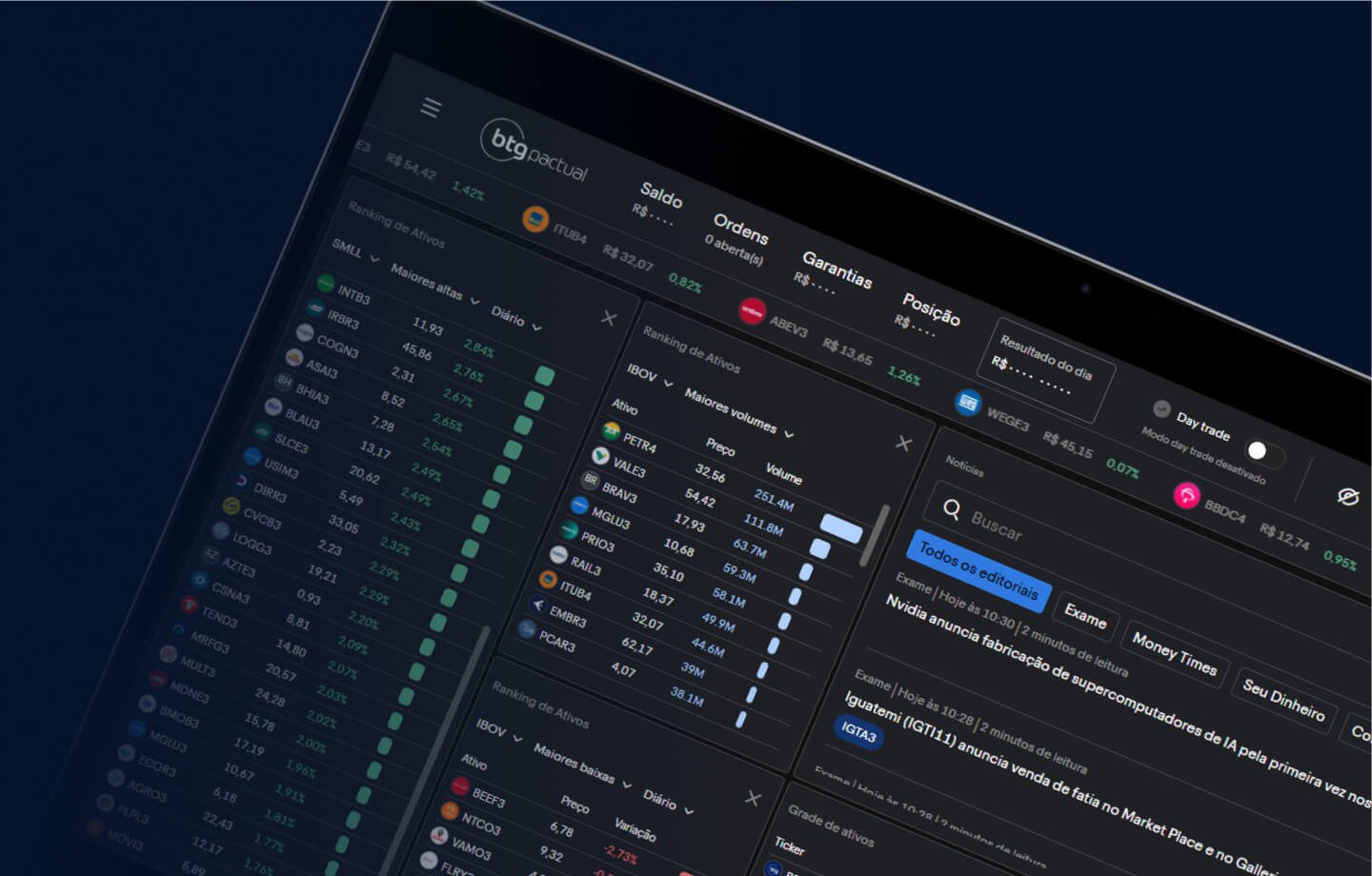 Home Broker intuitivo, gratuito e 100% online | BTG Pactual